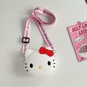 Hello Kitty 4" Crossbody Silicone Purse Coin crossbody Bag